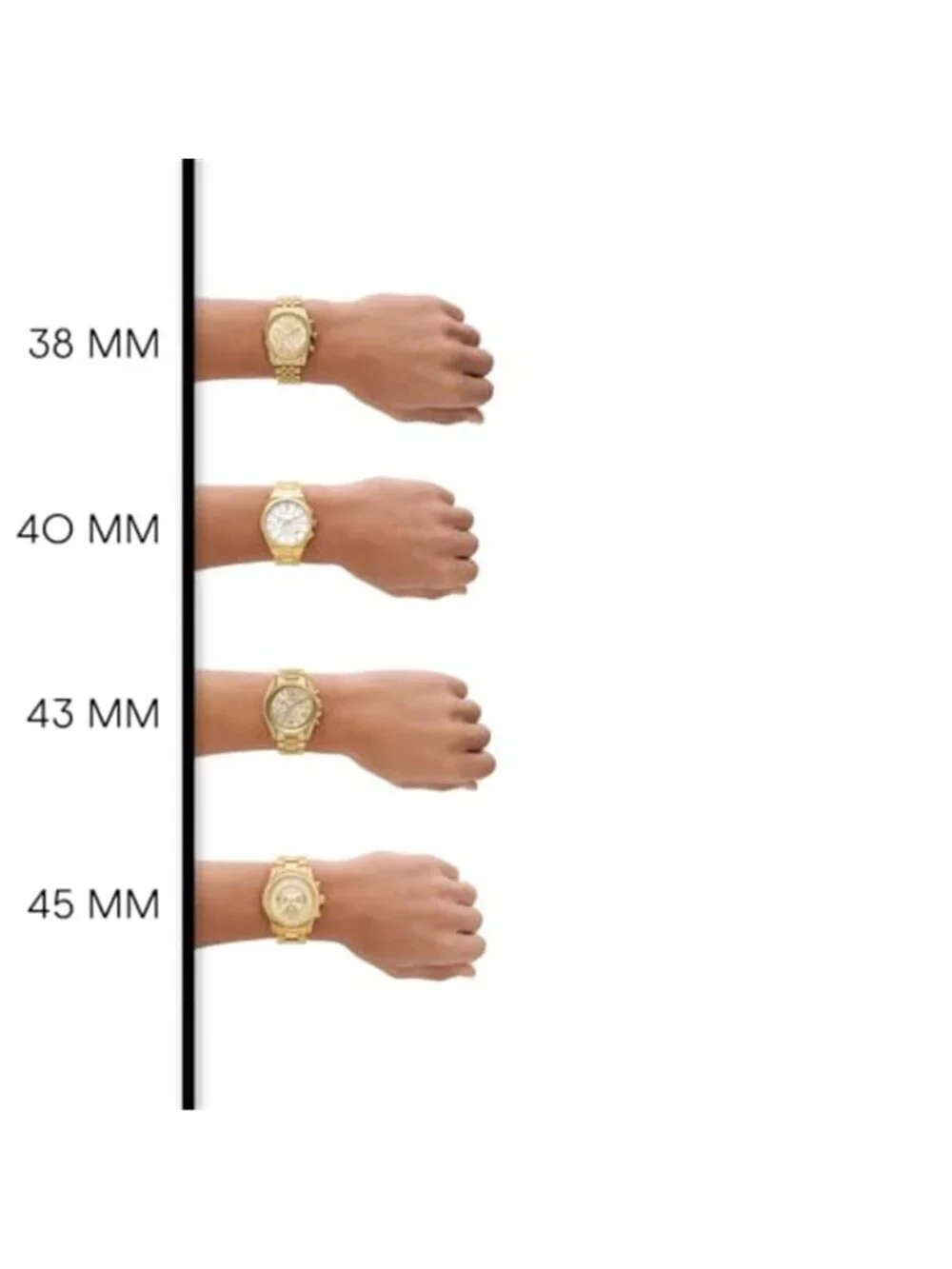 Oversized Slim Runway Men's Watch, Stainless Steel Watch for Men
